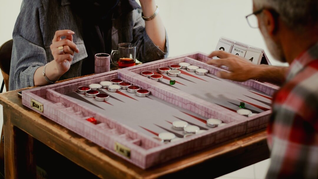 seniors playing board games