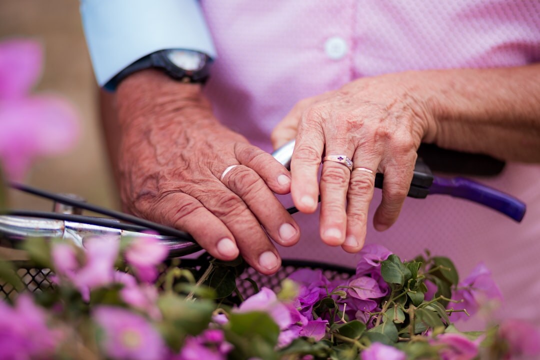 seniors gardening together