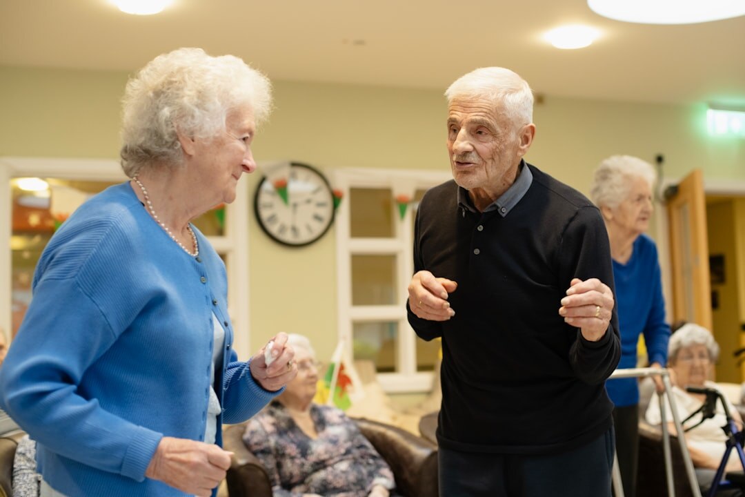 seniors doing gentle exercise