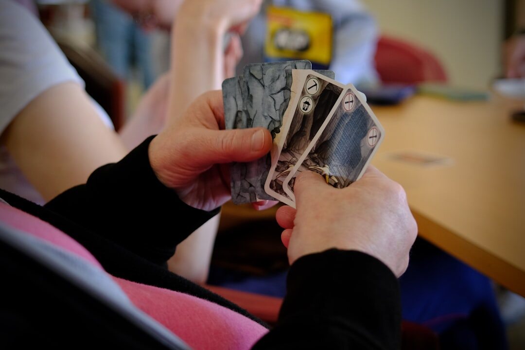 seniors playing cards